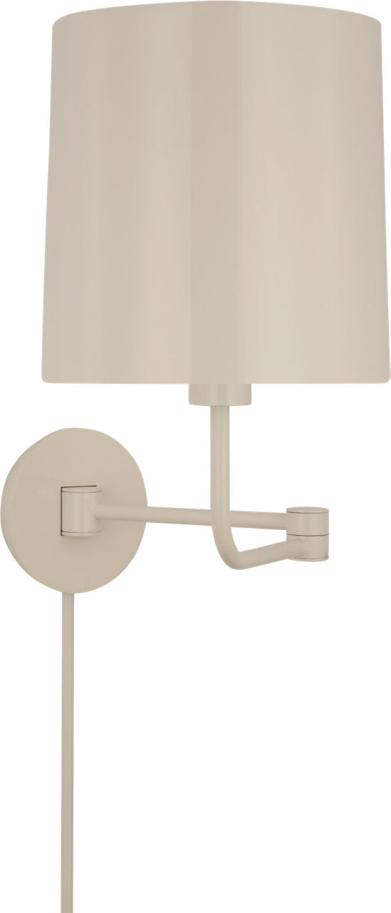 Go Lightly Swing Arm Wall Light | China White | China White Shade
