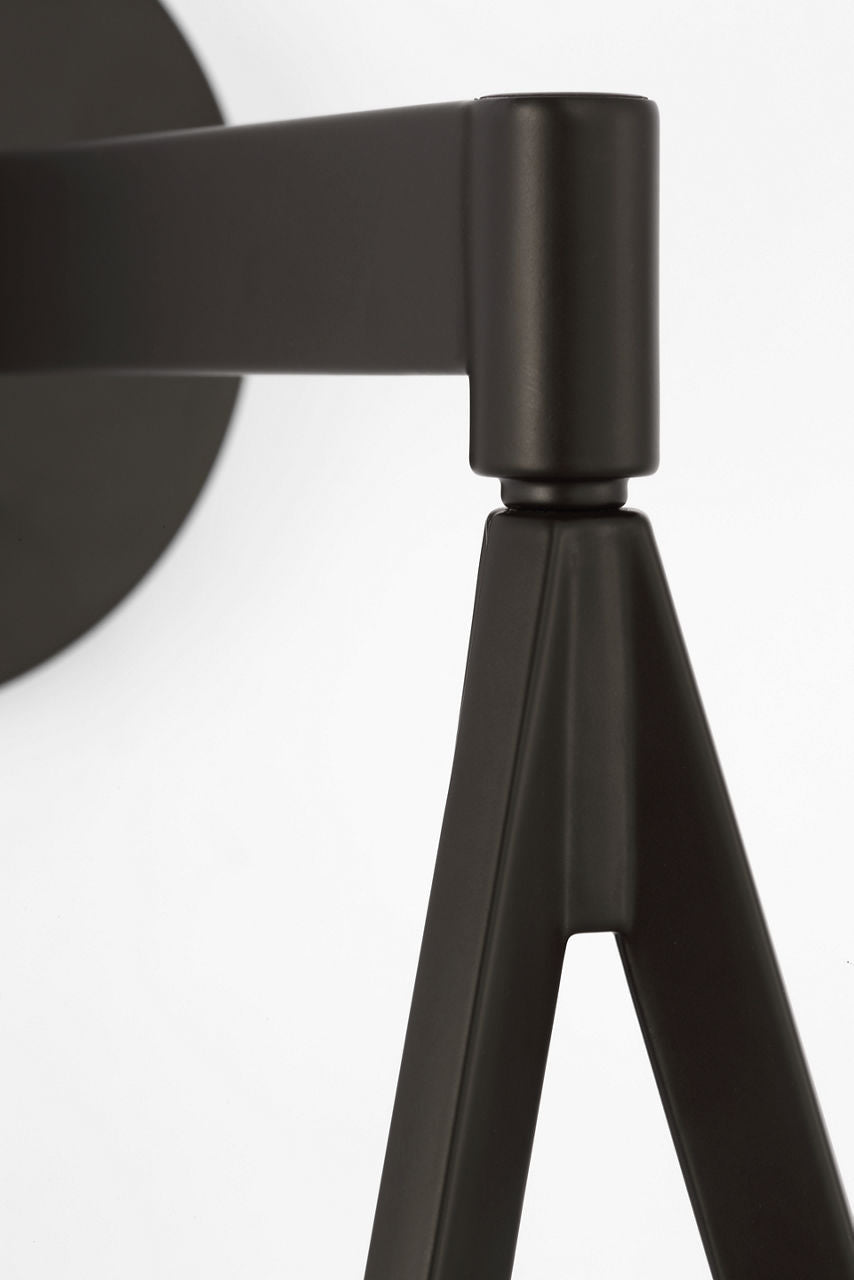 Divina 19" Floating Bowl Sconce | Modern Iron | Alabaster