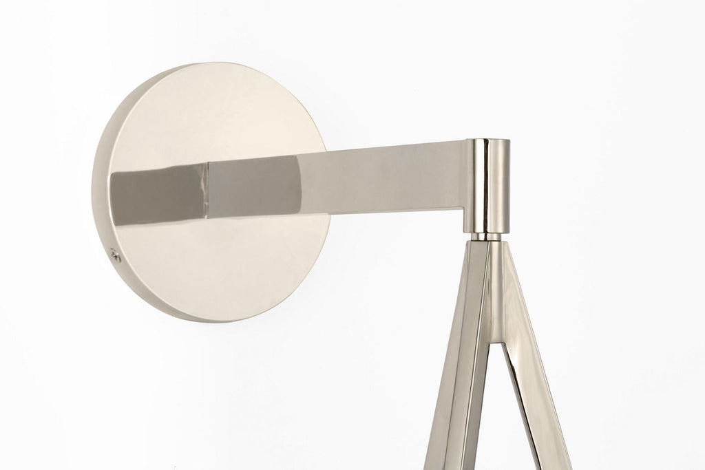 Divina 19" Floating Bowl Sconce | Polished Nickel | Alabaster