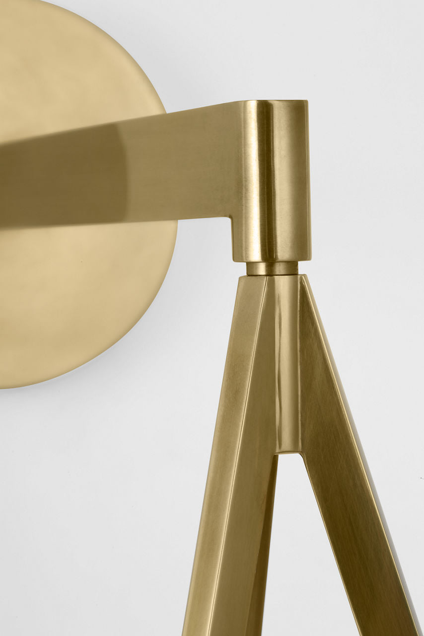Divina 19" Floating Bowl Sconce | Soft Brass | Alabaster