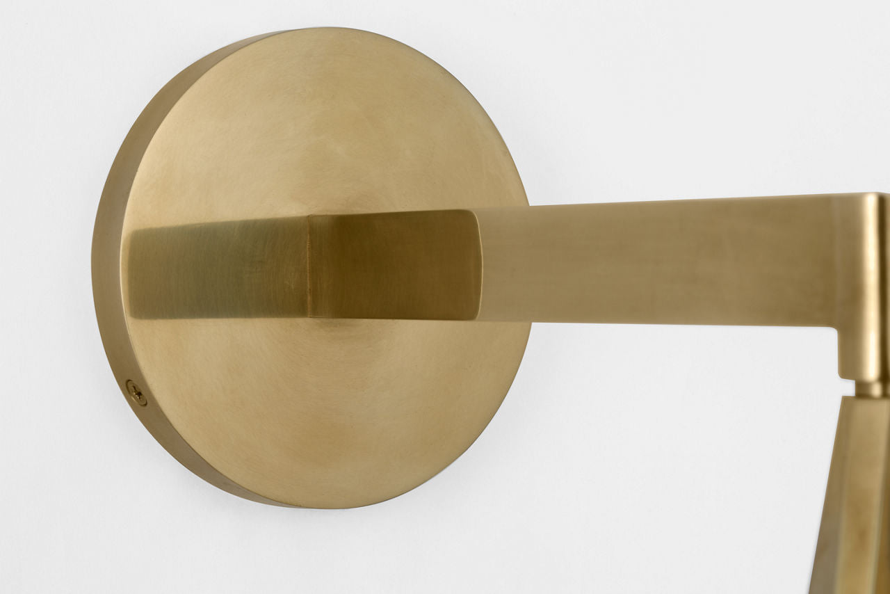 Divina 19" Floating Bowl Sconce | Soft Brass | Alabaster