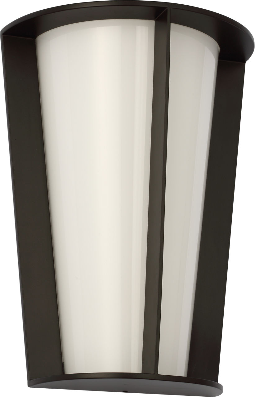 Phinn 12" Tapered Sconce | Modern Iron | White Glass