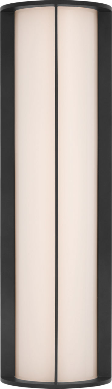 Phinn 18" Linear Bath Sconce | Modern Iron | White Glass