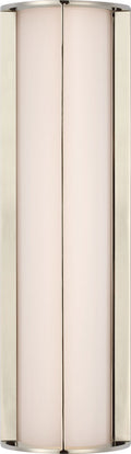 Phinn 18" Linear Bath Sconce | Polished Nickel | White Glass