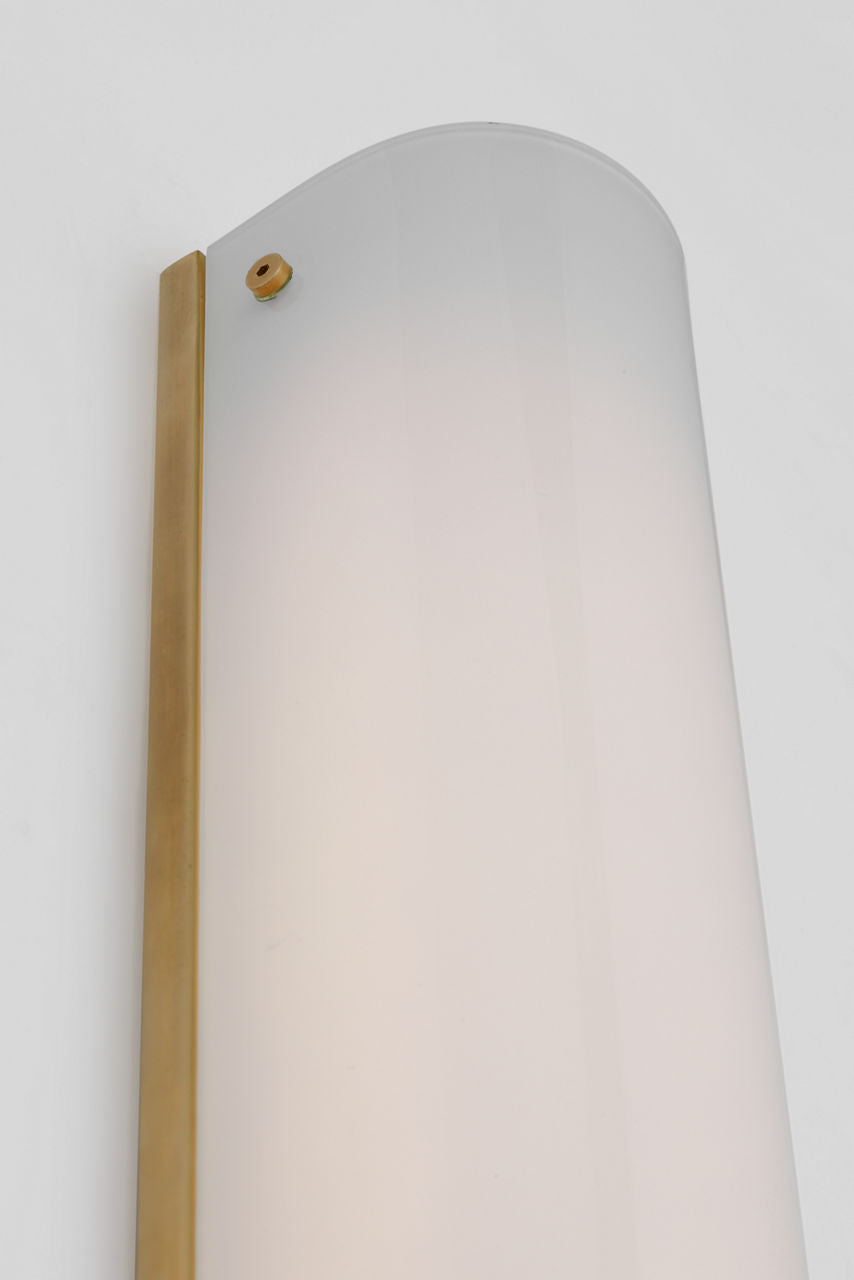 Penhold 18" Bath Light | Soft Brass | White Glass