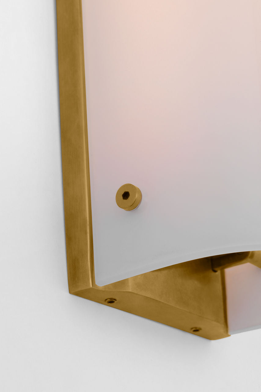 Penhold 18" Bath Light | Soft Brass | White Glass