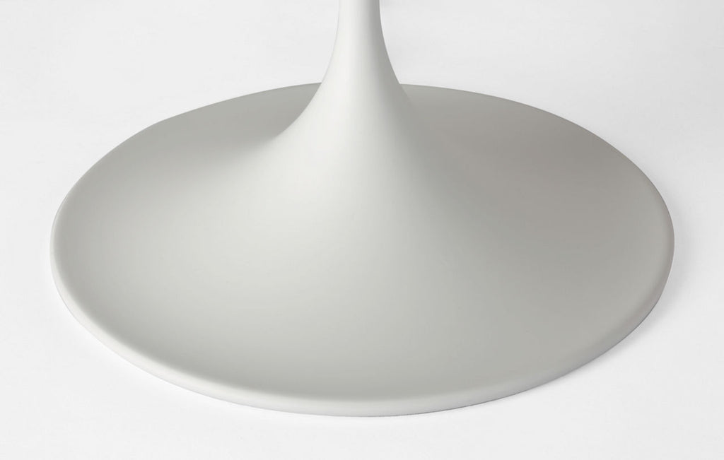 Spinet 26" Modern Trumpet Table Lamp | Matte White | Matte White Shade