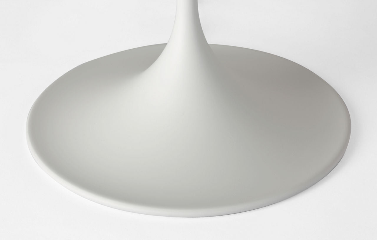 Spinet 26" Modern Trumpet Table Lamp | Matte White | Matte White Shade