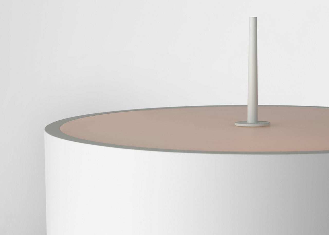 Spinet 26" Modern Trumpet Table Lamp | Matte White | Matte White Shade