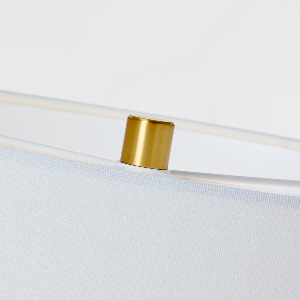 Chado Large Table Lamp | Coconut | Linen Shade
