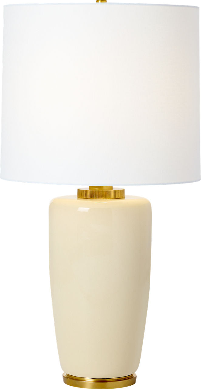 Chado Large Table Lamp | Coconut | Linen Shade