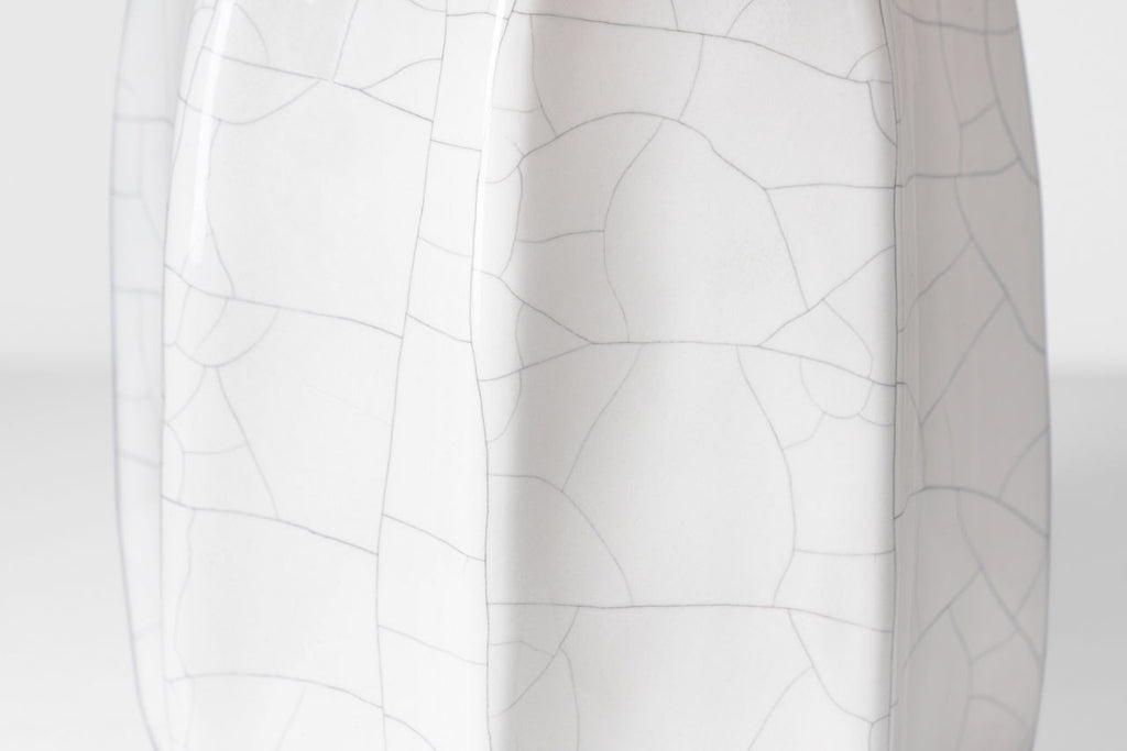 Melanie 12" Cordless Accent Lamp | Crackled Ivory | Linen Shade