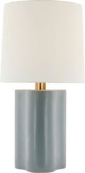 Lakepoint Large Table Lamp | Sky Gray | Linen Shade