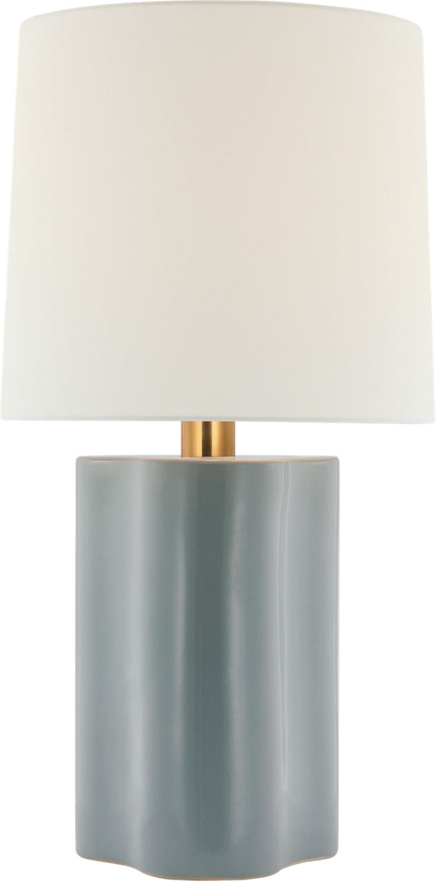 Lakepoint Large Table Lamp | Sky Gray | Linen Shade