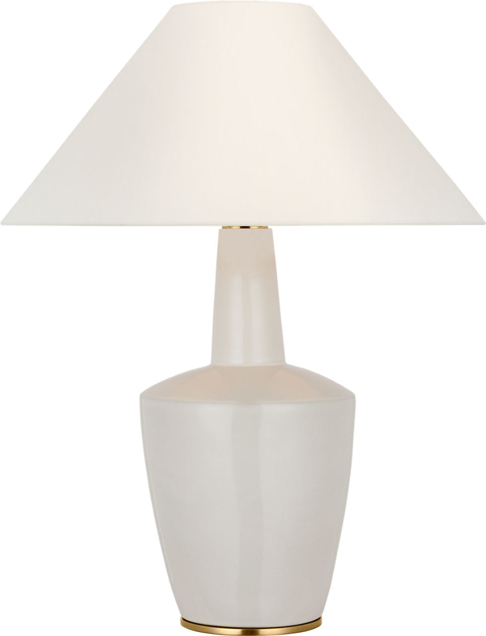 Paros 31" Table Lamp | Ivory | Linen Flare Shade
