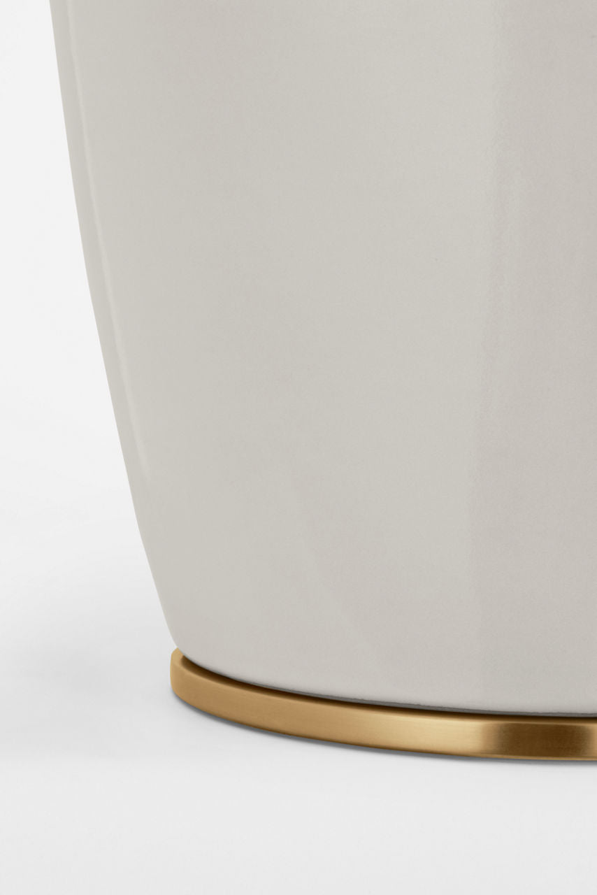 Paros 31" Table Lamp | Ivory | Linen Drum Shade