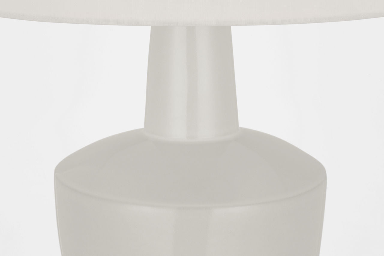 Paros 31" Table Lamp | Ivory | Linen Drum Shade
