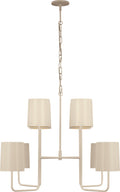 Go Lightly Extra Large Two Tier Chandelier | China White | China White Shades