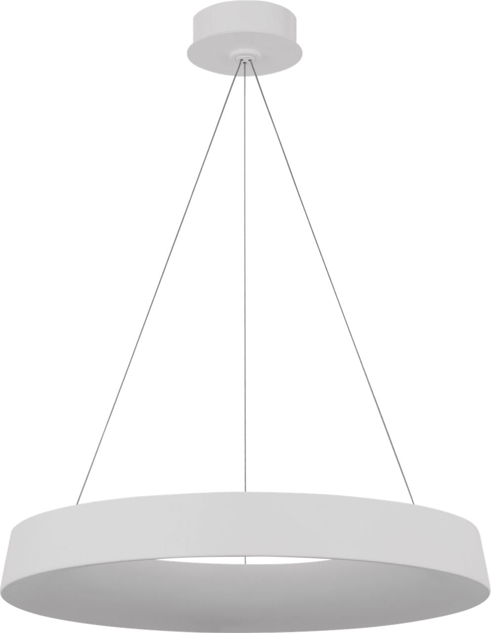 Neptune 24" Uplight Ring Chandelier | Matte White