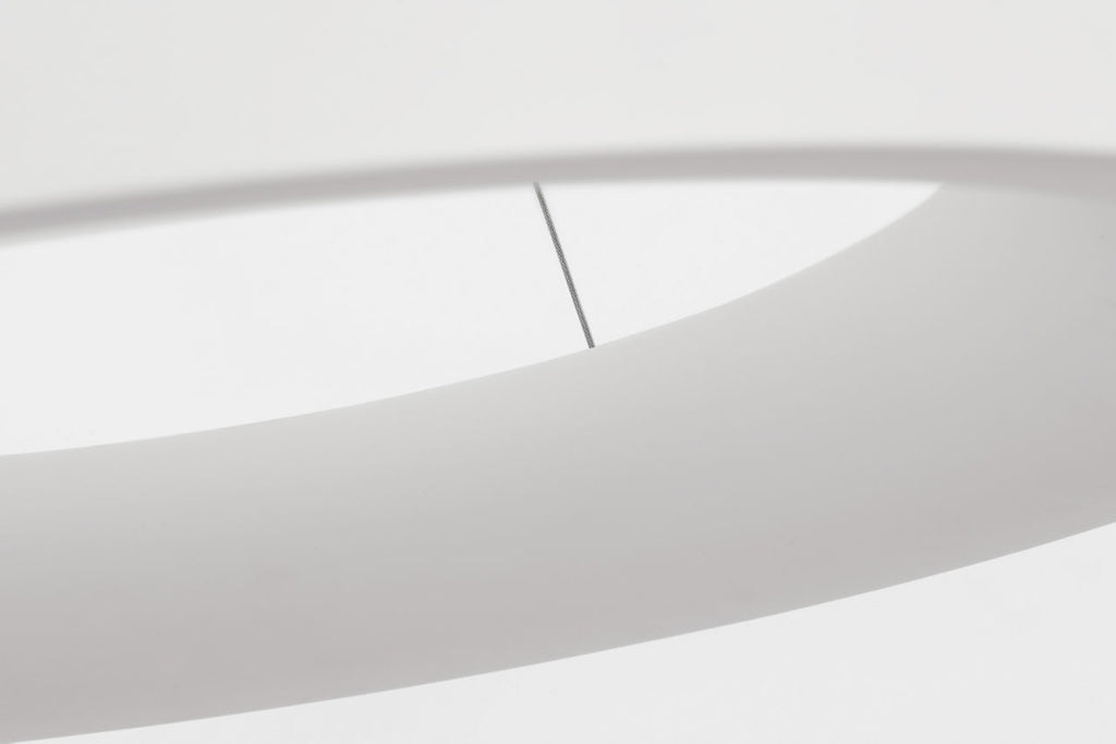 Neptune 30" Uplight Ring Chandelier | Matte White