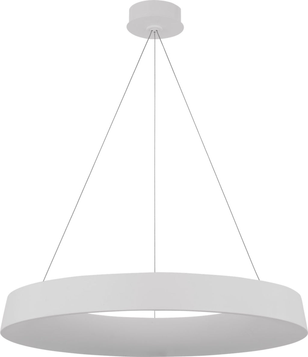 Neptune 30" Uplight Ring Chandelier | Matte White