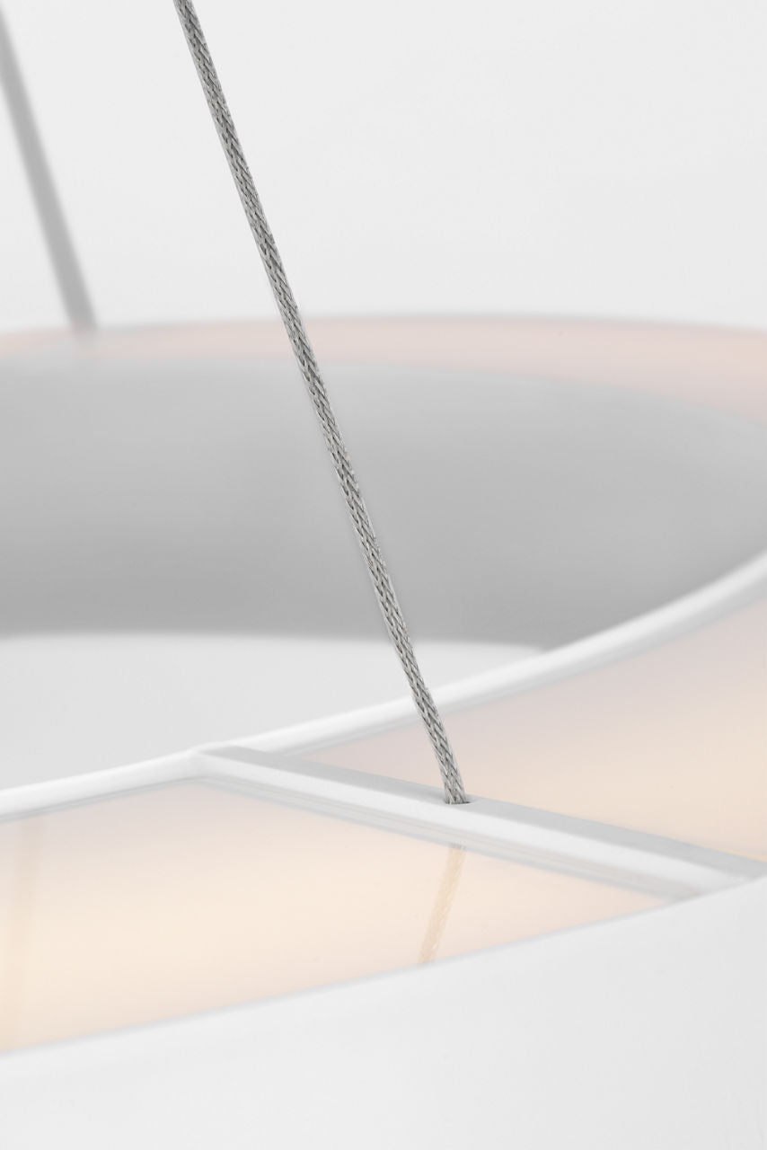 Neptune 36" Uplight Ring Chandelier | Matte White