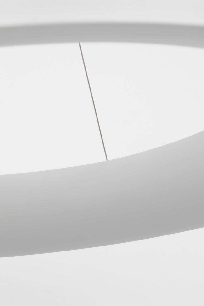 Neptune 36" Uplight Ring Chandelier | Matte White