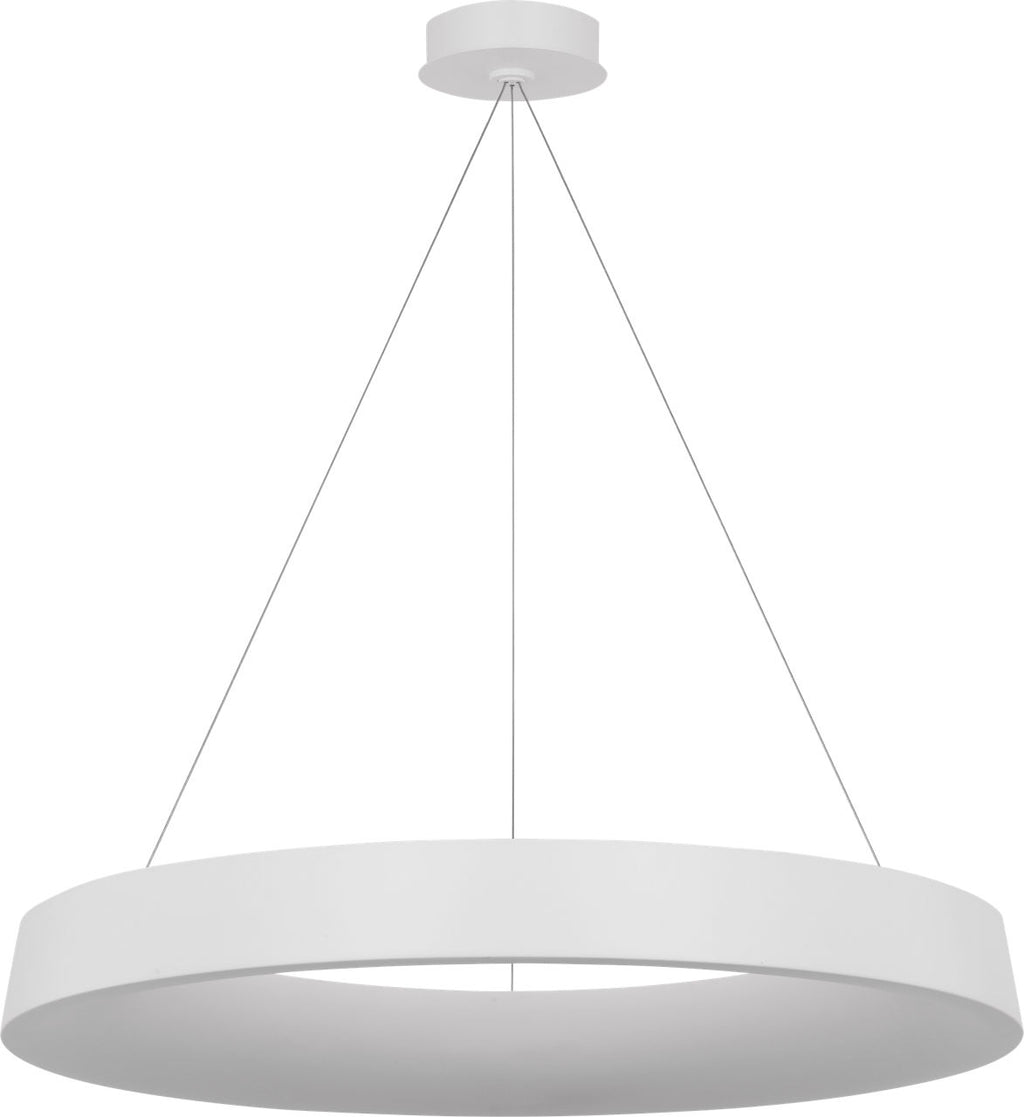 Neptune 36" Uplight Ring Chandelier | Matte White
