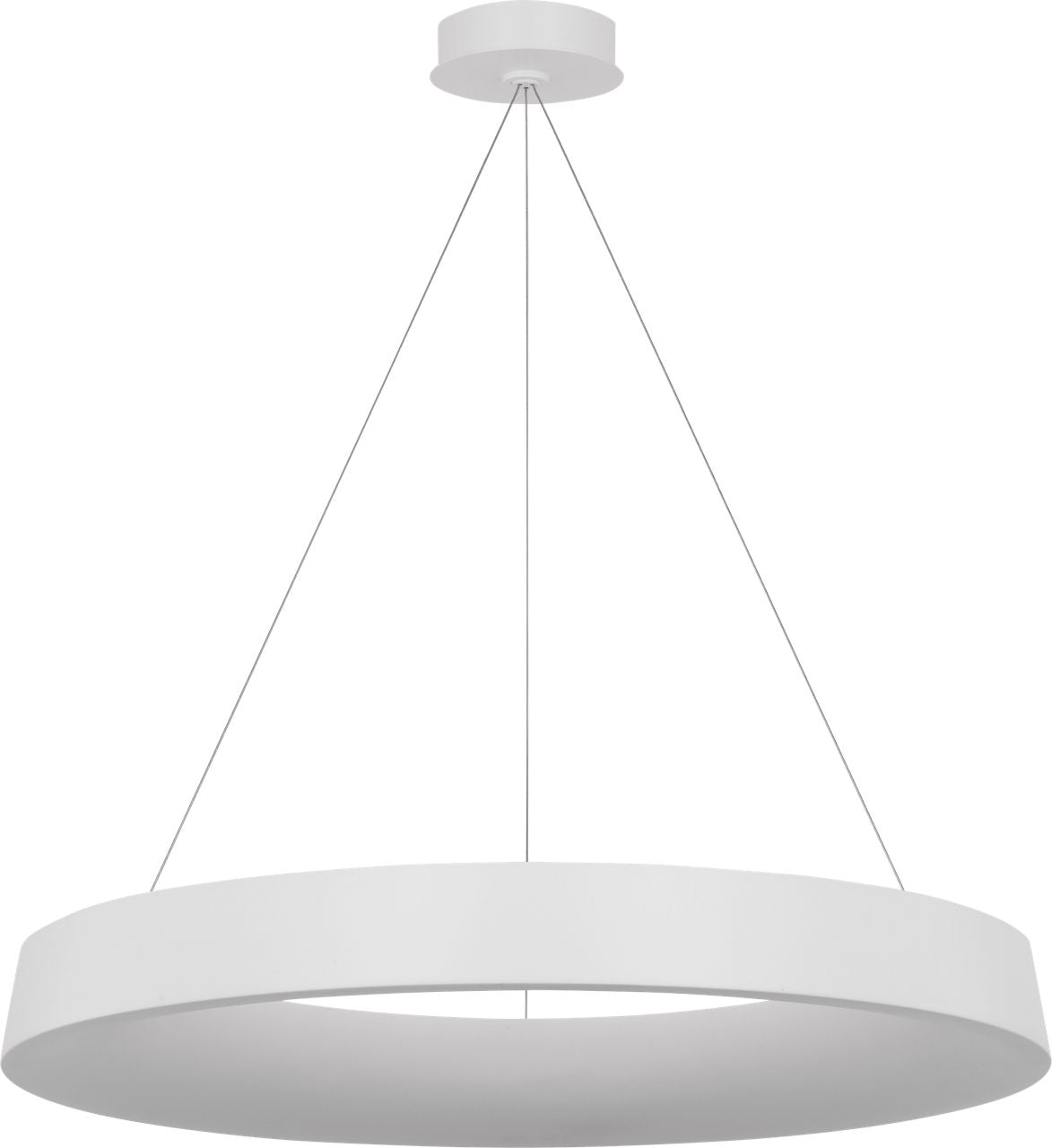 Neptune 36" Uplight Ring Chandelier | Matte White