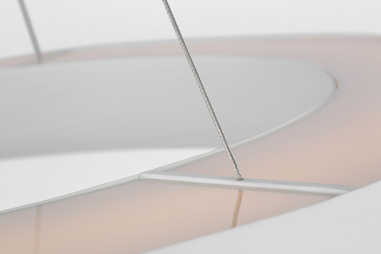 Neptune 48" Uplight Ring Chandelier | Matte White