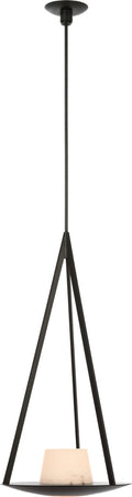 Divina 20" Pendant | Modern Iron | Alabaster