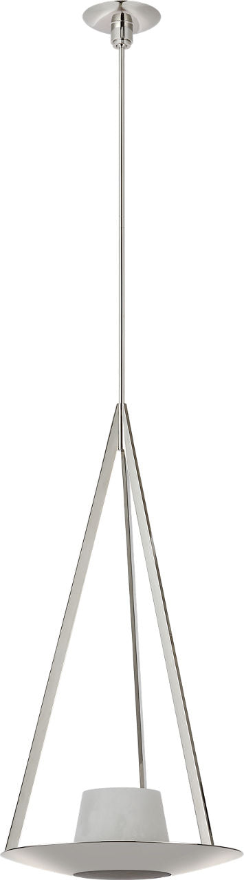Divina 20" Pendant | Polished Nickel | Alabaster