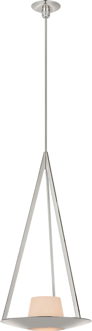 Divina 20" Pendant | Polished Nickel | Alabaster