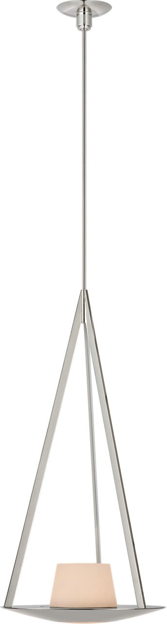 Divina 20" Pendant | Polished Nickel | Alabaster