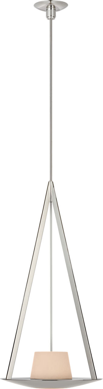 Divina 20" Pendant | Polished Nickel | Alabaster