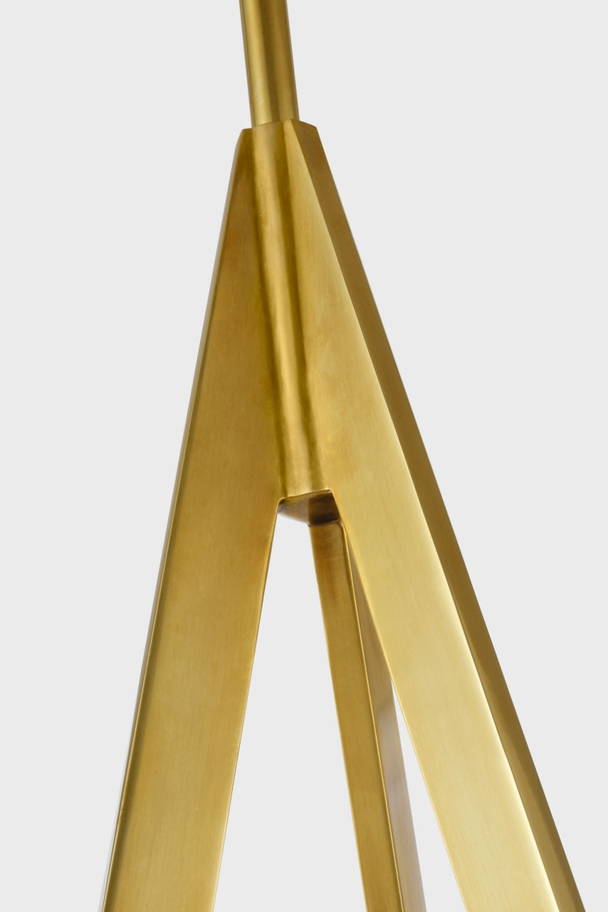 Divina 20" Pendant | Soft Brass | Alabaster
