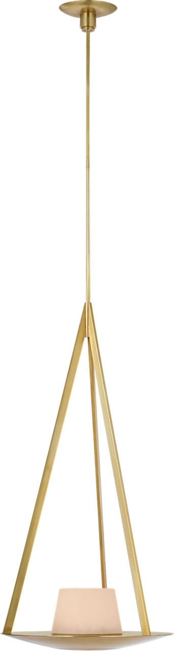 Divina 20" Pendant | Soft Brass | Alabaster