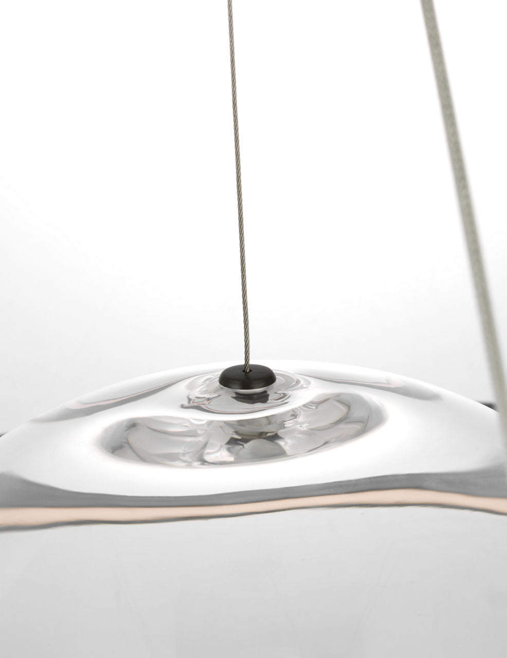 Cosmos 28" Ring and Orb Chandelier | Bronze | Clear Glass