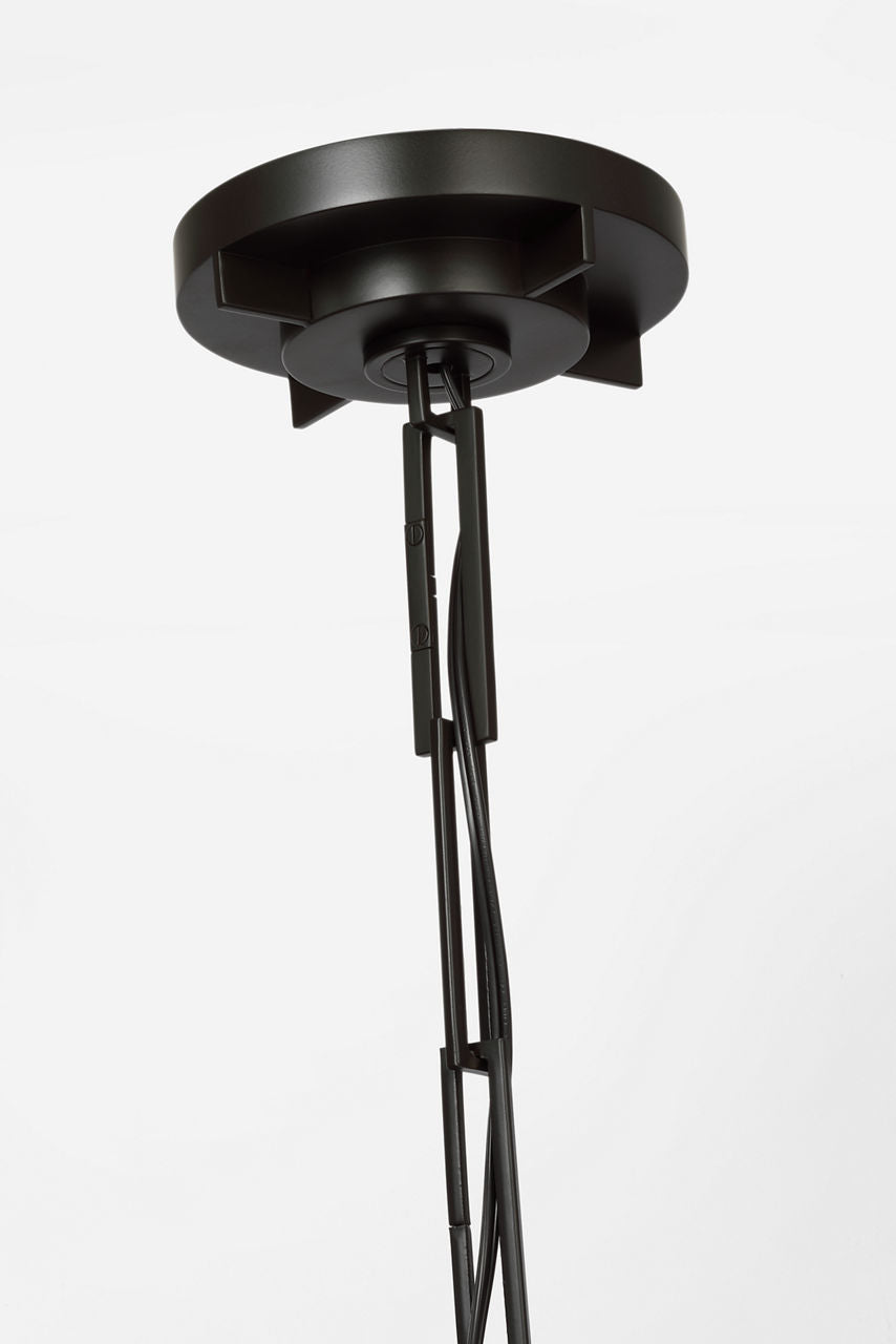 Phinn 18" Lantern | Modern Iron | White Glass