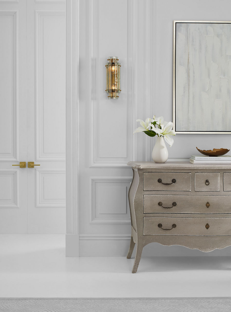 Cadence Small Tiered Sconce | Hand-Rubbed Antique Brass | Antique Mirror