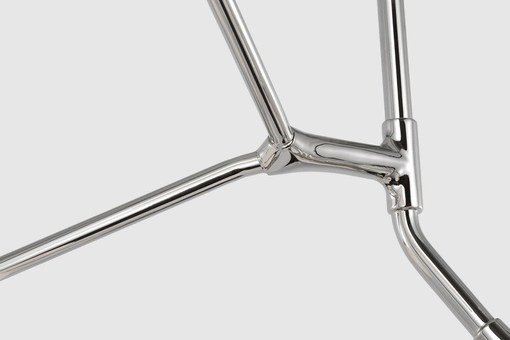Brindille XL Entry Chandelier | Polished Nickel | White Glass