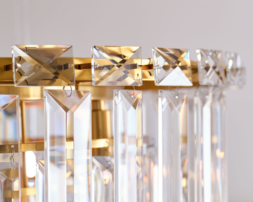 Arden Large Chandelier | Burnished Brass