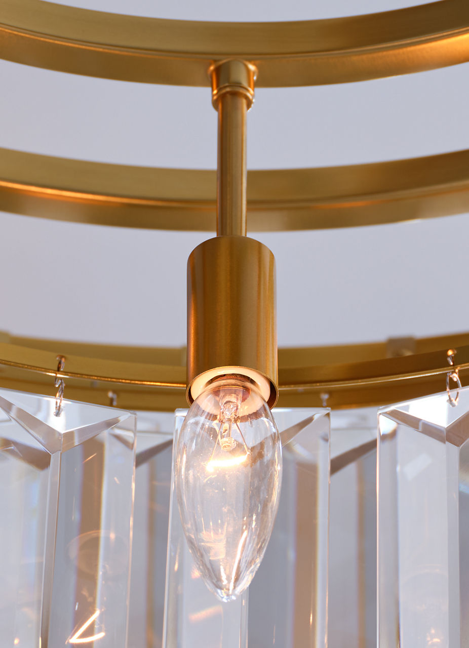 Arden Large Chandelier | Burnished Brass