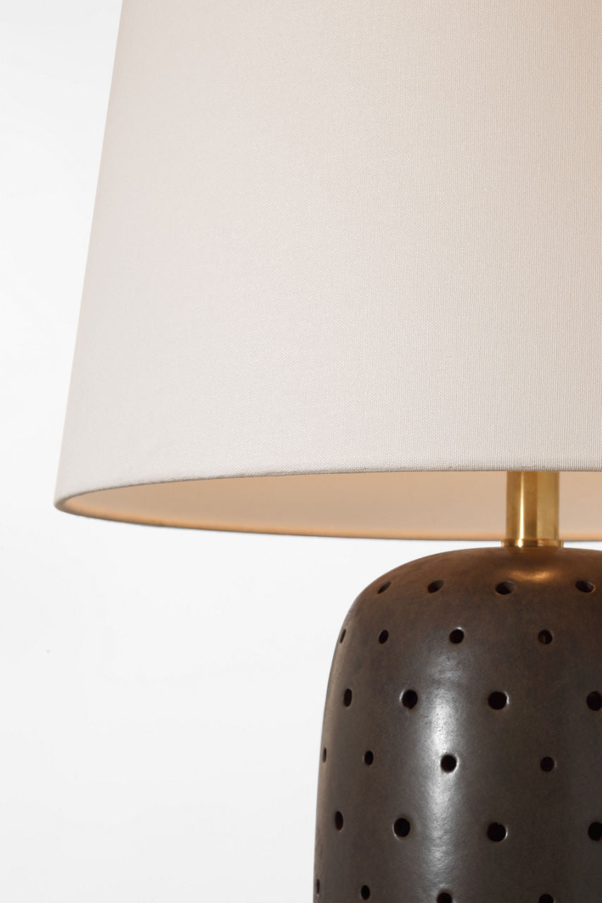 Samara 30" Table Lamp | Dusted Cocoa | Linen Shade