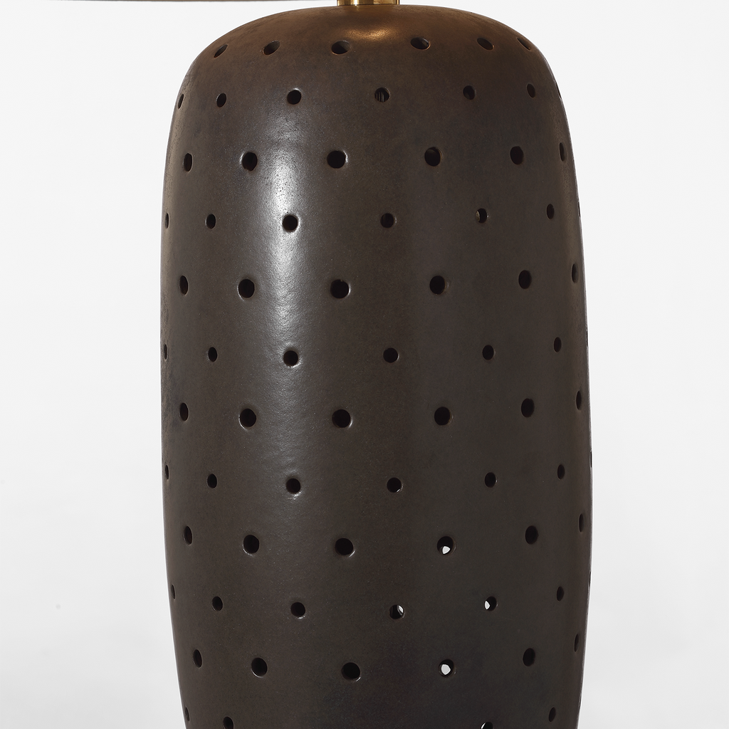 Samara 30" Table Lamp | Dusted Cocoa | Linen Shade