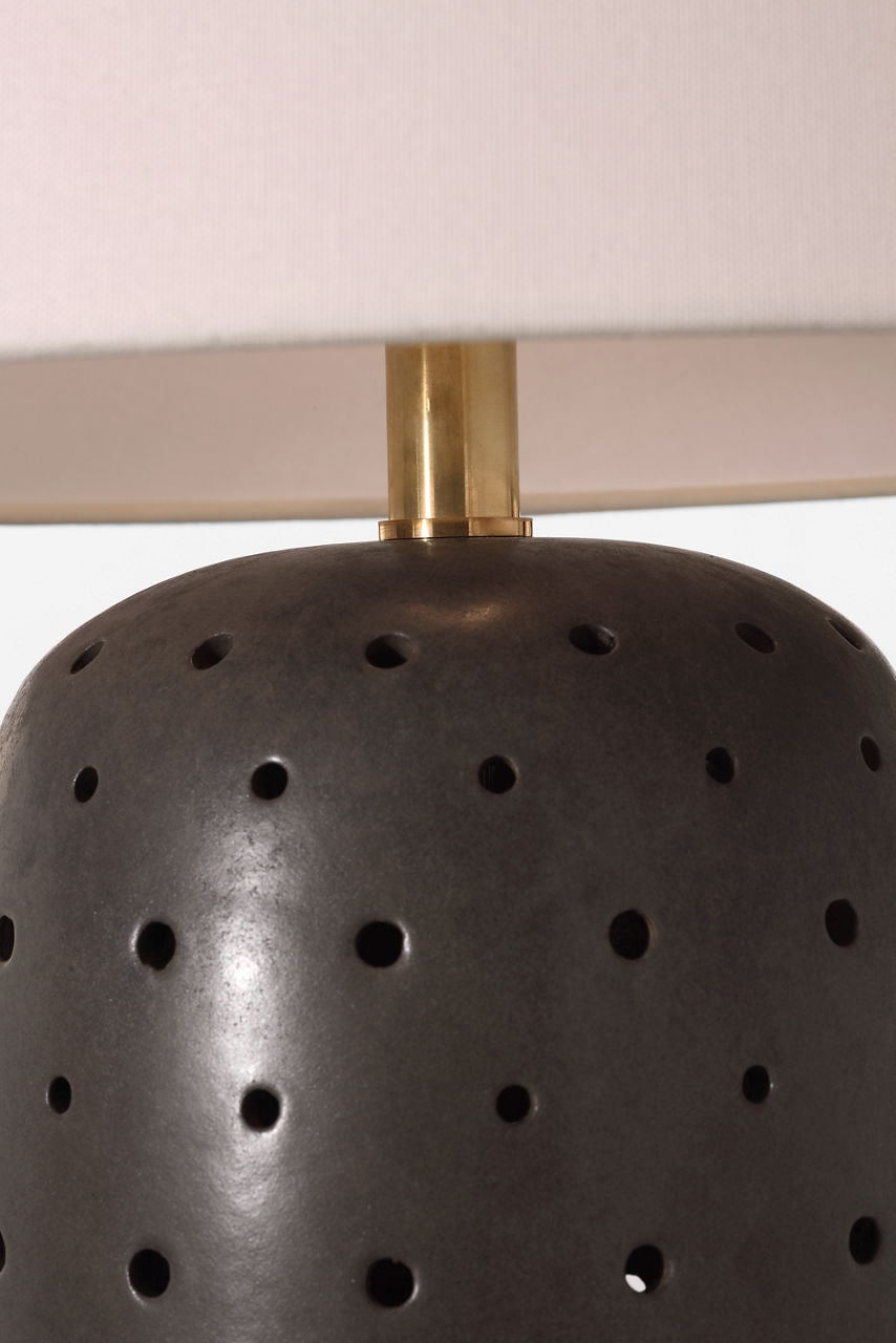 Samara 30" Table Lamp | Dusted Cocoa | Linen Shade