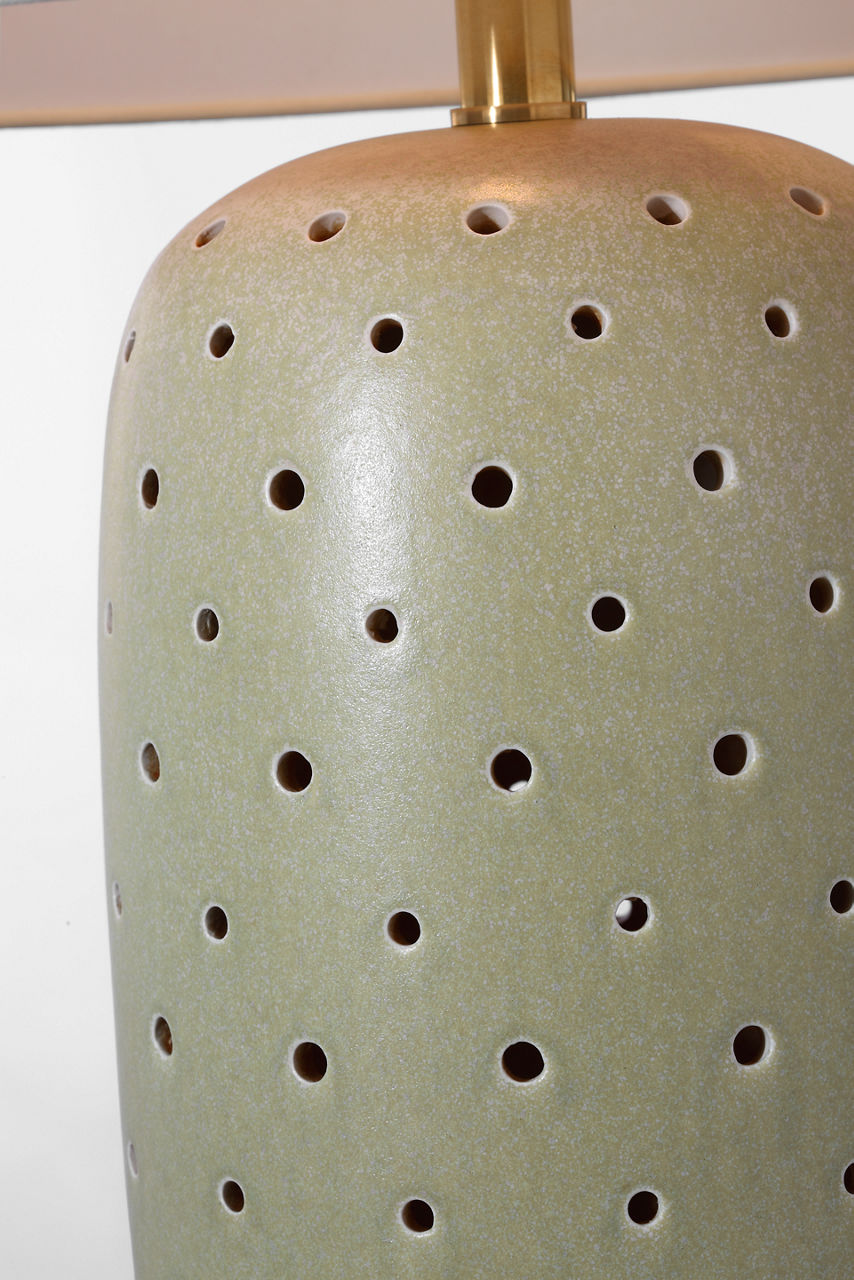 Samara 30" Table Lamp | Dusted Mint | Linen Shade