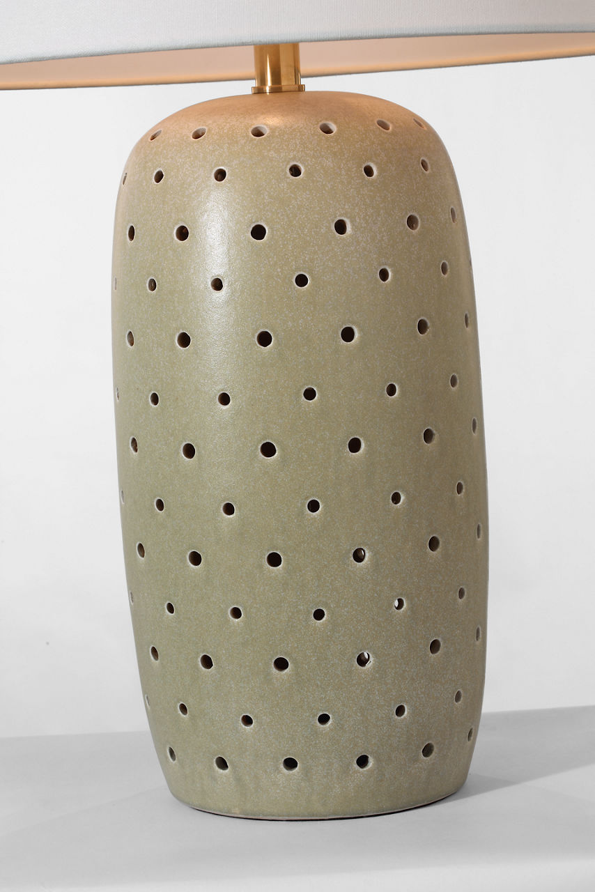 Samara 30" Table Lamp | Dusted Mint | Linen Shade
