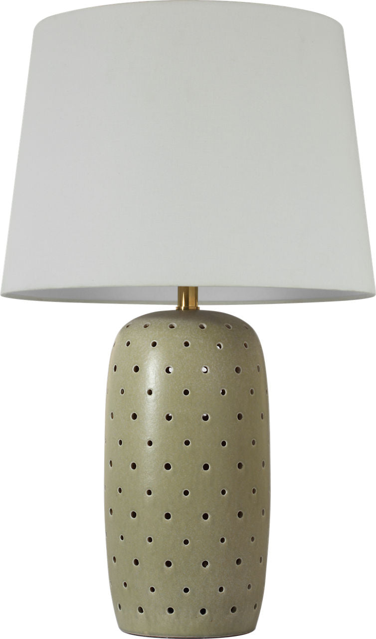 Samara 30" Table Lamp | Dusted Mint | Linen Shade