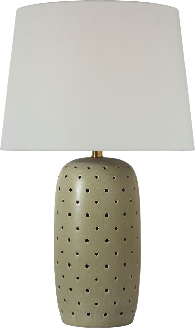 Samara 30" Table Lamp | Dusted Mint | Linen Shade